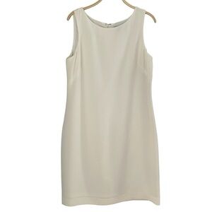 Casual Corner Cream Sleeveless Dress
